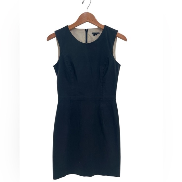 Theory Sleeveless Fitted Dress Black Women's Size 2 - Picture 10 of 10